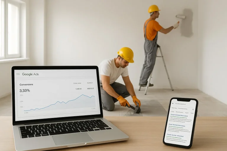 Reklama w Google dla usług budowlanych i remontowych - czy to działa?