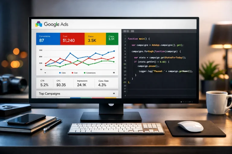 Skrypty Google Ads - 5 najprzydatniejszych dla codziennej optymalizacji