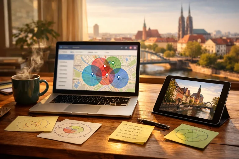 Targetowanie lokalne w Google Ads - promień, dzielnice Wrocławia i listy adresowe